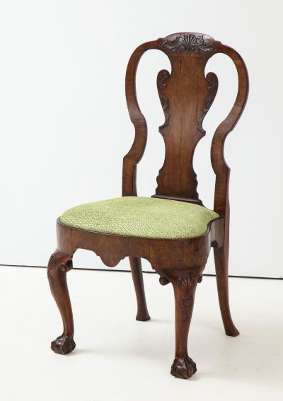 Walnut side chair 