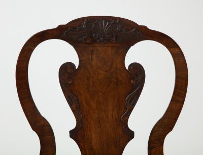 Walnut side chair 
