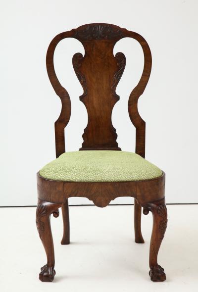Walnut side chair 