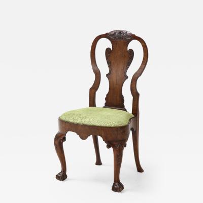 Walnut side chair 