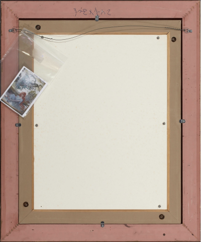 Walt Louderback Girl with canoe painted in Arts and Crafts style