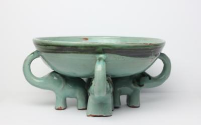 Walter Bosse Ceramic Elephant Bowl Designed by Walter Bosse 1928 Austria