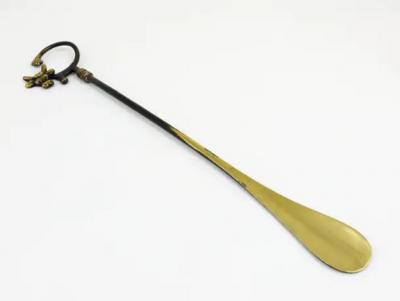 Walter Bosse Walter Bosse Brass Shoehorn Displaying a Cow Herta Baller Austria 1950s