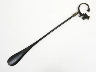 Walter Bosse Walter Bosse Brass Shoehorn Displaying a Cow Herta Baller Austria 1950s