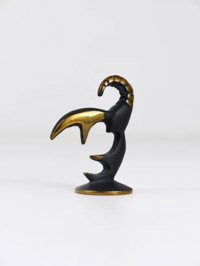 Walter Bosse Walter Bosse Cancer Zodiac Sign Brass Figurine by Herta Baller Austria 1950s