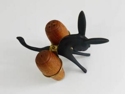 Walter Bosse Walter Bosse Donkey Salt and Pepper Shaker Set Herta Baller Austria 1950s