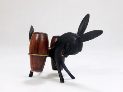 Walter Bosse Walter Bosse Donkey Salt and Pepper Shaker Set Herta Baller Austria 1950s