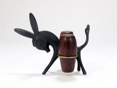 Walter Bosse Walter Bosse Donkey Salt and Pepper Shaker Set Herta Baller Austria 1950s