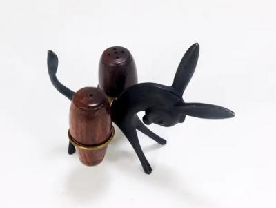 Walter Bosse Walter Bosse Donkey Salt and Pepper Shaker Set Herta Baller Austria 1950s