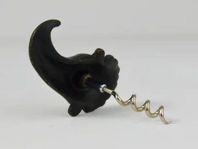 Walter Bosse Walter Bosse Dwarf Brass Cork Screw Bottle Opener Herta Baller Austria 1950s