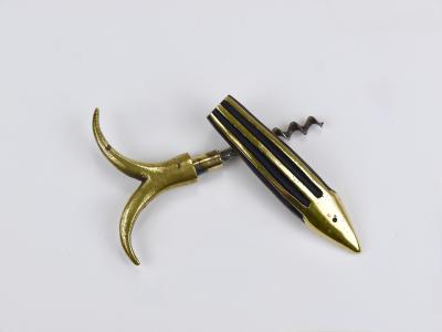 Walter Bosse Walter Bosse Fish Mid Century Brass Corkscrew Herta Baller Austria 1950s