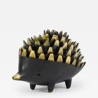 Walter Bosse Walter Bosse Hedgehog Stackable Brass Ashtrays Herta Baller Austria 1950s