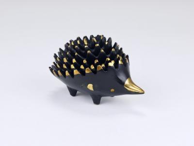 Walter Bosse Walter Bosse Hedgehog Stackable Brass Ashtrays Herta Baller Austria 1950s