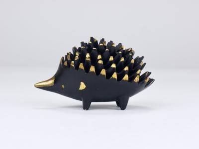 Walter Bosse Walter Bosse Hedgehog Stackable Brass Ashtrays Herta Baller Austria 1950s