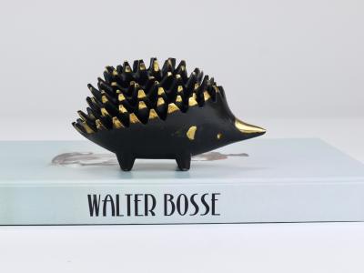 Walter Bosse Walter Bosse Hedgehog Stackable Brass Ashtrays Herta Baller Austria 1950s