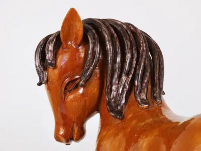 Walter Bosse Walter Bosse Huge Pottery Ceramic Horse Sculpture Austria 1950s