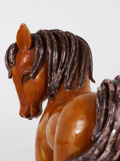 Walter Bosse Walter Bosse Huge Pottery Ceramic Horse Sculpture Austria 1950s