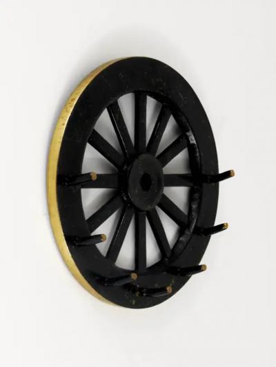 Walter Bosse Walter Bosse Mid Century Cartwheel Brass Key Hanger Herta Baller Austria 1950