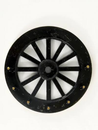 Walter Bosse Walter Bosse Mid Century Cartwheel Brass Key Hanger Herta Baller Austria 1950