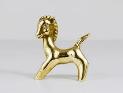 Walter Bosse Walter Bosse Mid Century Horse Brass Figurine Hertha Baller Austria 1950s