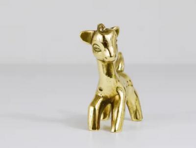 Walter Bosse Walter Bosse Mid Century Horse Brass Figurine Hertha Baller Austria 1950s