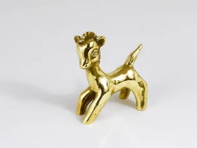 Walter Bosse Walter Bosse Mid Century Horse Brass Figurine Hertha Baller Austria 1950s