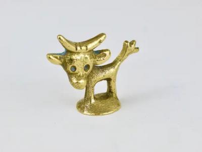Walter Bosse Walter Bosse Midcentury Cow Brass Figurine Herta Baller Austria 1950s