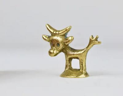 Walter Bosse Walter Bosse Midcentury Cow Brass Figurine Herta Baller Austria 1950s