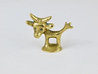 Walter Bosse Walter Bosse Midcentury Cow Brass Figurine Herta Baller Austria 1950s