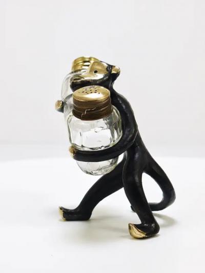 Walter Bosse Walter Bosse Monkey Salt and Pepper Shakers Set Herta Baller Austria 1950s