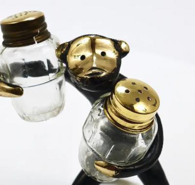 Walter Bosse Walter Bosse Monkey Salt and Pepper Shakers Set Herta Baller Austria 1950s