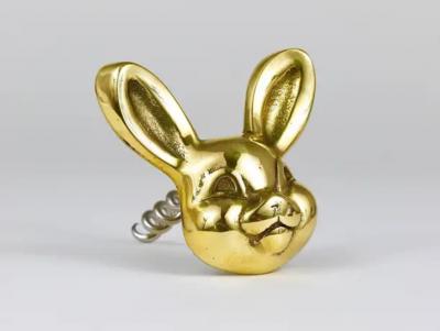 Walter Bosse Walter Bosse Rabbit Brass Cork Screw Bottle Opener Herta Baller Austria 1950