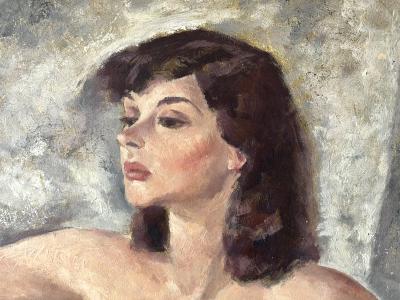 Walter Charles Klett Elegant Nude Woman in Dancing Mid Century