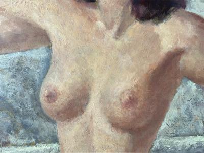 Walter Charles Klett Elegant Nude Woman in Dancing Mid Century