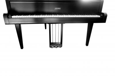 Walter Darwin Teague Art Deco Streamline Steinway Piano in Satin Black Lacquer