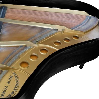 Walter Darwin Teague Art Deco Streamline Steinway Piano in Satin Black Lacquer