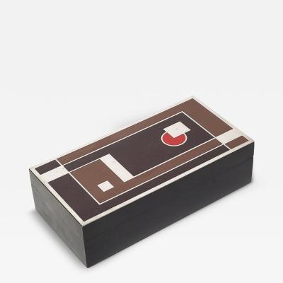 Walter Dorwin Teague Art Deco No 1A Kodak Camera Box in Multicolor Enamel by Walter Dorwin Teague