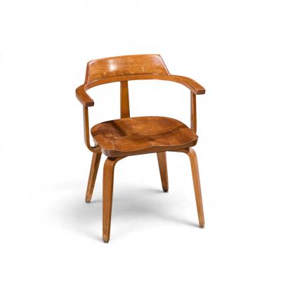 Walter Gropius Walter Gropius W199 Bauhaus for Thonet Mid Century Bentwood Chairs Set of 4
