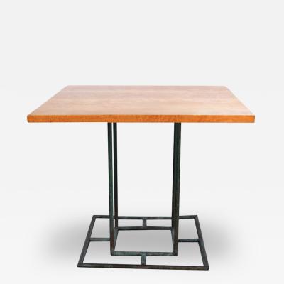 Walter Lamb Dining Table with Birch Burl Top
