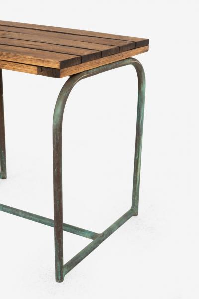 Walter Lamb Early Walter Lamb Bronze Occasional Table circa 1945