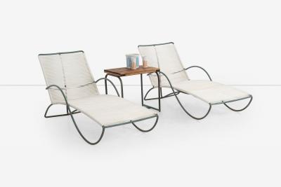 Walter Lamb Pair of Walter Lamb Bronze Chaise Lounges for Brown Jordan Model C 4700 1960