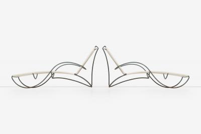 Walter Lamb Pair of Walter Lamb Bronze Chaise Lounges for Brown Jordan Model C 4700 1960