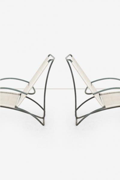 Walter Lamb Pair of Walter Lamb Bronze Chaise Lounges for Brown Jordan Model C 4700 1960