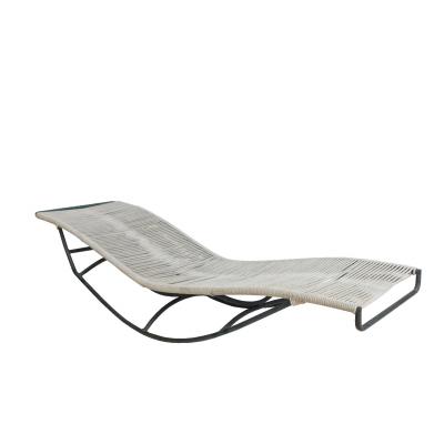 Walter Lamb Walter Lamb for Brown Jordan Rope Waikiki Bronze Patio Racking Chaise Lounge