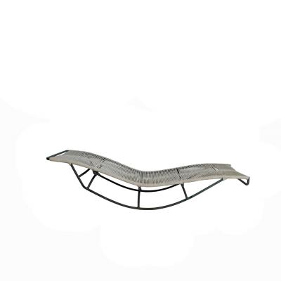 Walter Lamb Walter Lamb for Brown Jordan Rope Waikiki Bronze Patio Racking Chaise Lounge