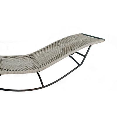 Walter Lamb Walter Lamb for Brown Jordan Rope Waikiki Bronze Patio Racking Chaise Lounge