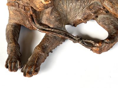 Walter Mader Walter Mader Swiss Black Forest Hand Carved Dog