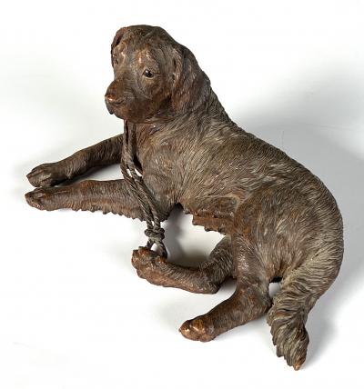 Walter Mader Walter Mader Swiss Black Forest Hand Carved Dog