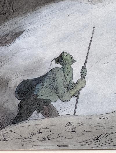 Walter Schnackenberg Scary Nightmare Monsters Emerge from the Mountains