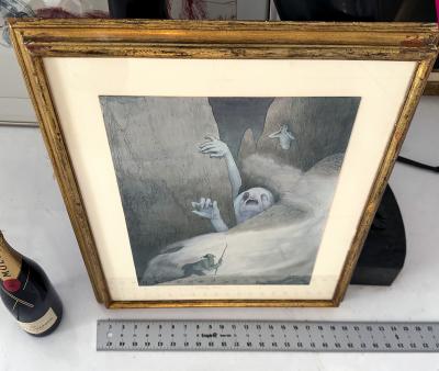 Walter Schnackenberg Scary Nightmare Monsters Emerge from the Mountains